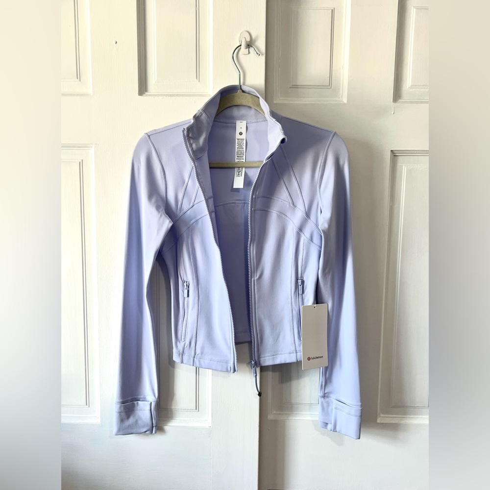 🆕Lululemon🍋Define Cropped Jacket Nulu Colour Serene Blue Sz 6 - Picture 6 of 7